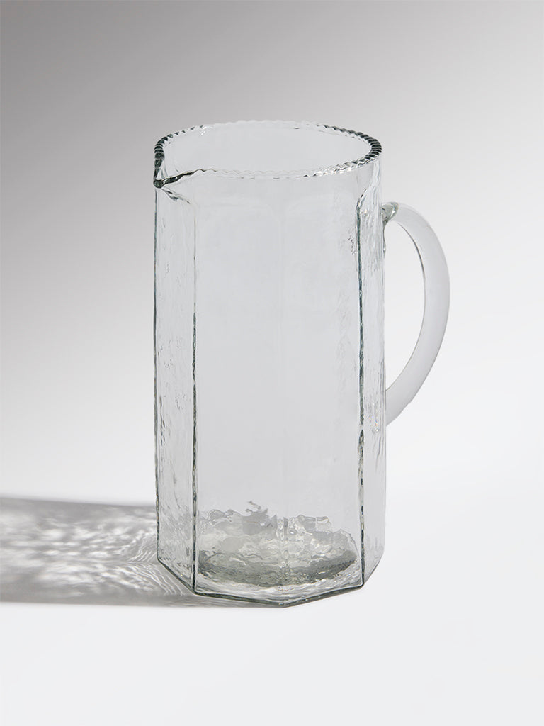 Westside Home Clear Textured Glass Jug