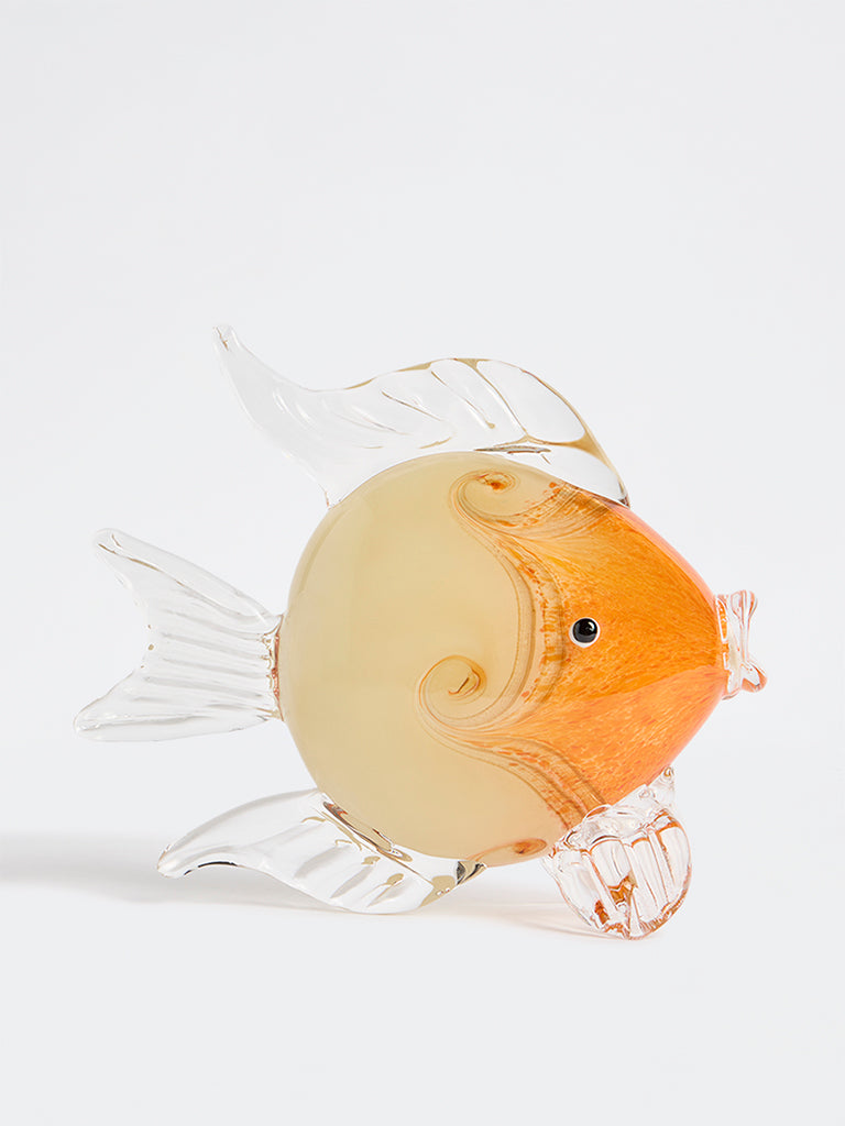 Westside Home Orange Glass Fish