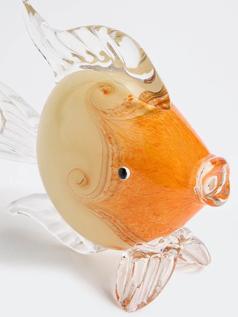 Westside Home Orange Glass Fish