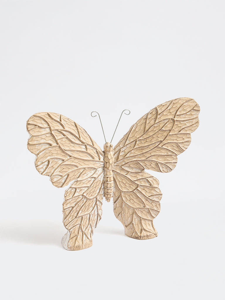 Westside Home Beige Butterfly Decorative Object