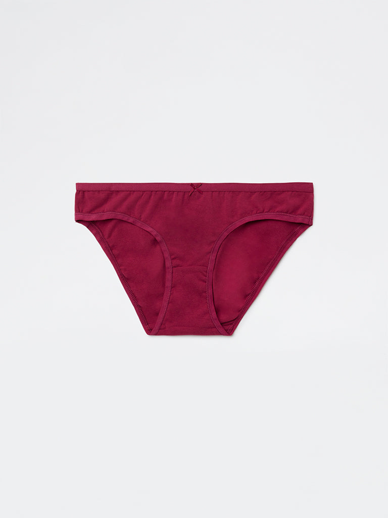 Wunderlove 3-Pack Printed Cotton-Blend Bikini Briefs