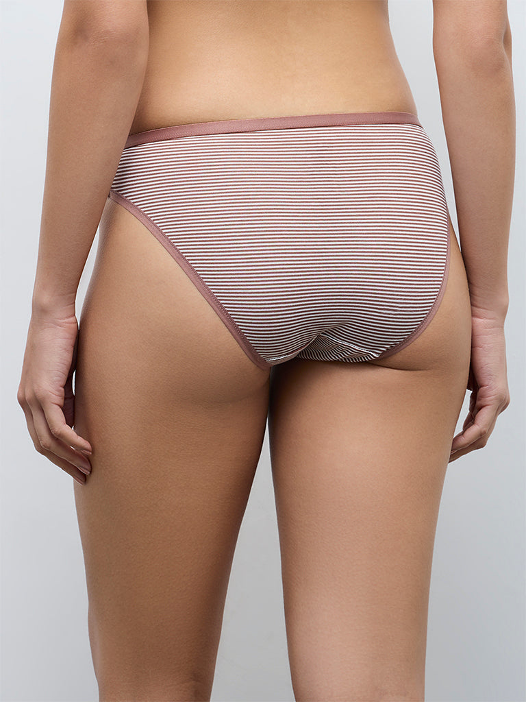 Wunderlove 3-Pack Bikini Cotton-Blend Briefs