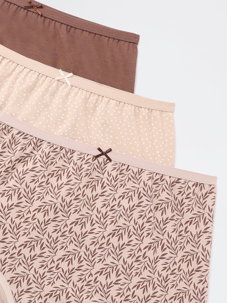 Wunderlove 3-Pack Cotton-Blend Full Briefs