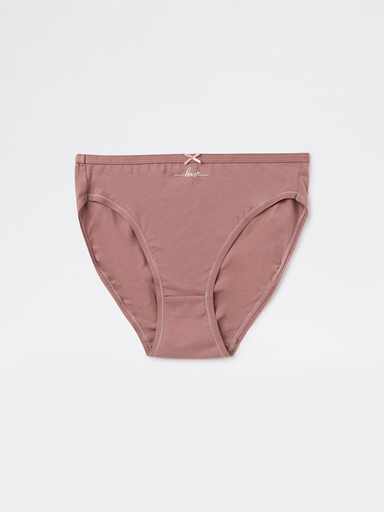 Wunderlove 3-Pack Bikini Cotton-Blend Briefs