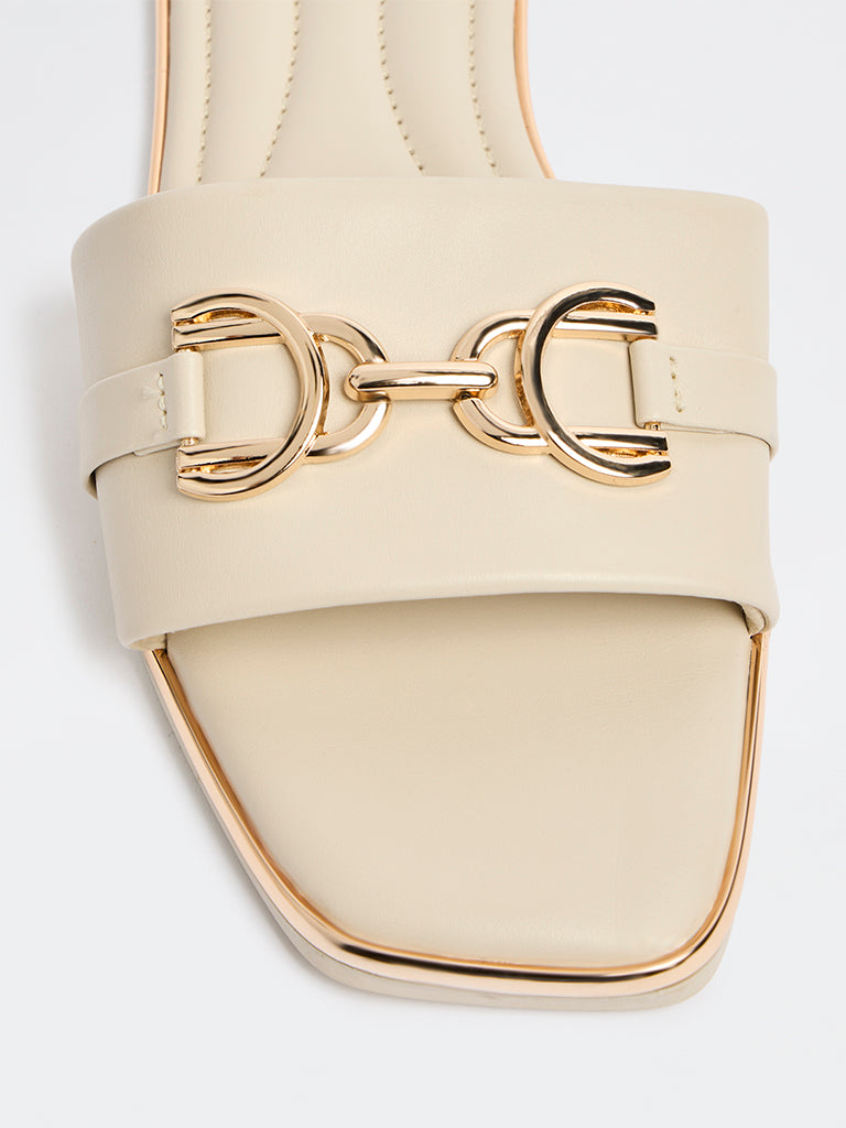 LUNA BLU Ivory Metallic Detailed Slides