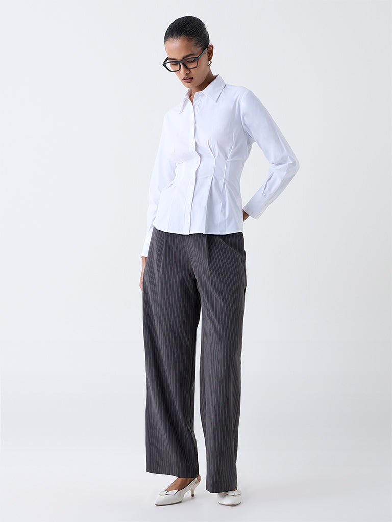 Wardrobe White Fitted Shirt