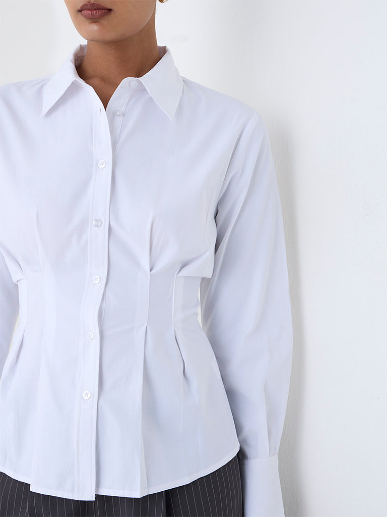 Wardrobe White Fitted Shirt