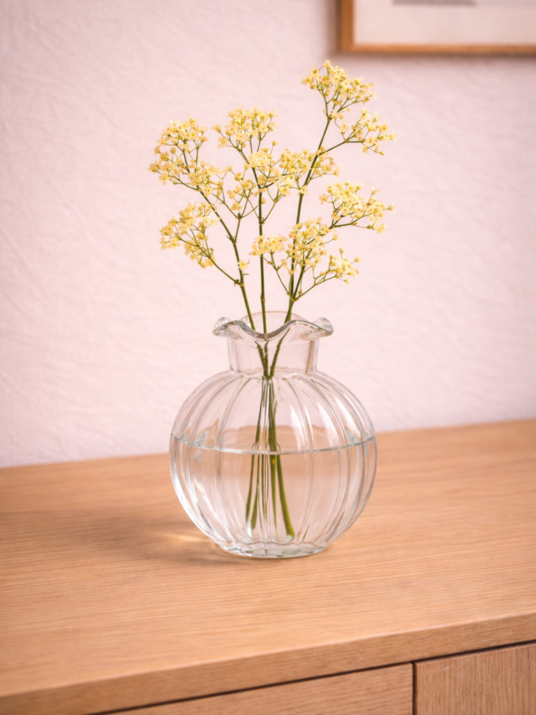 Westside Home Yellow Artificial Gypsophila Flower Stem