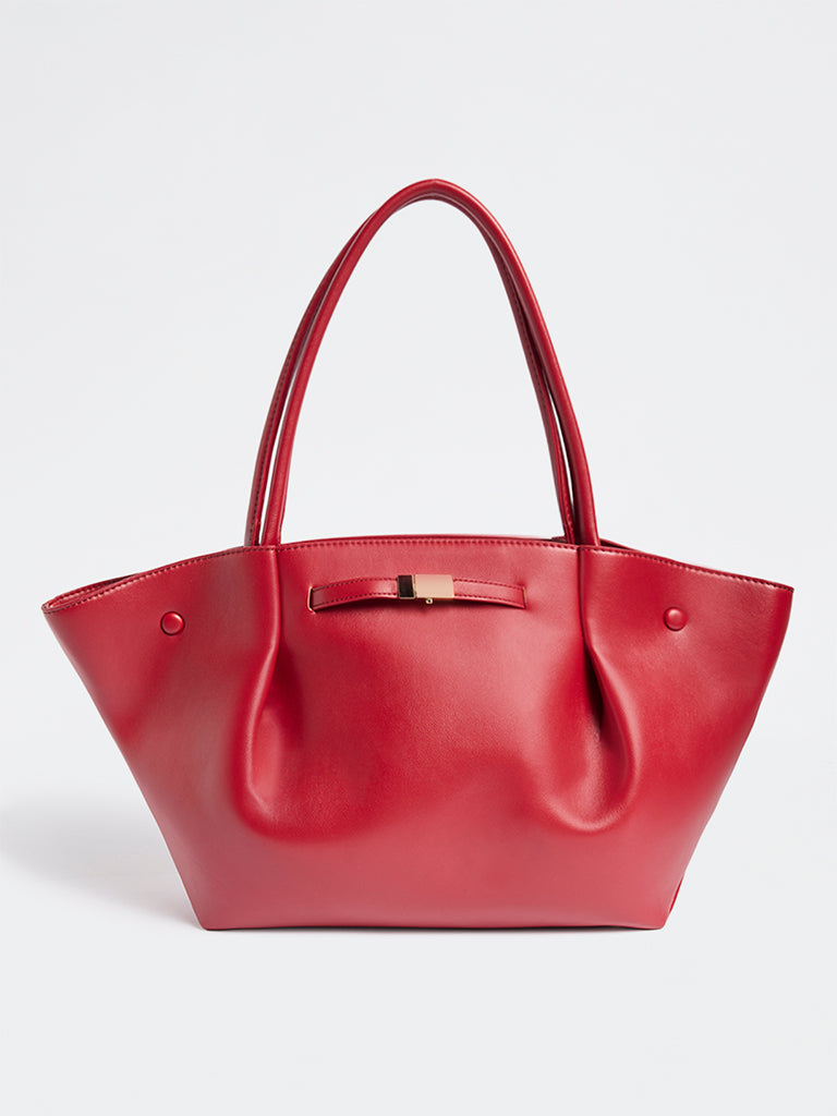 Westside Red Oversized Tote Bag