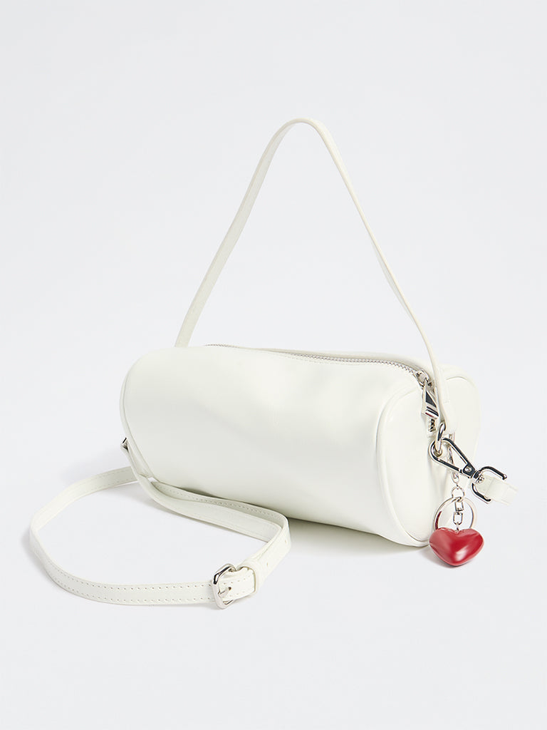 Westside White Heart Sling Bag