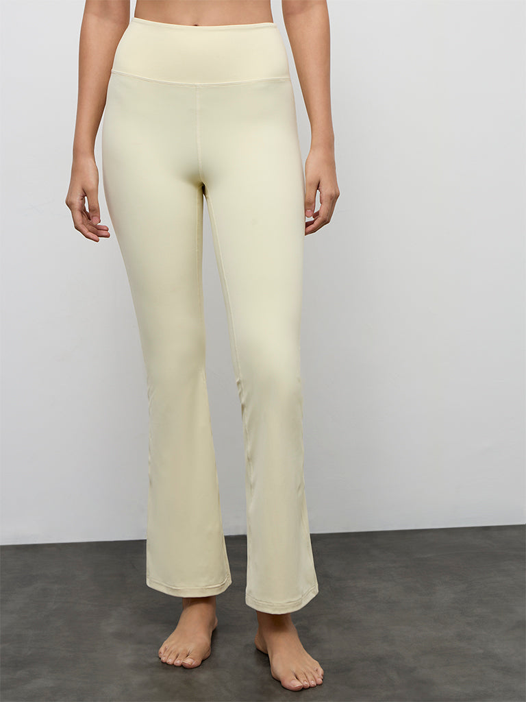 Nuoflexx Light Yellow High Rise Yoga Pants
