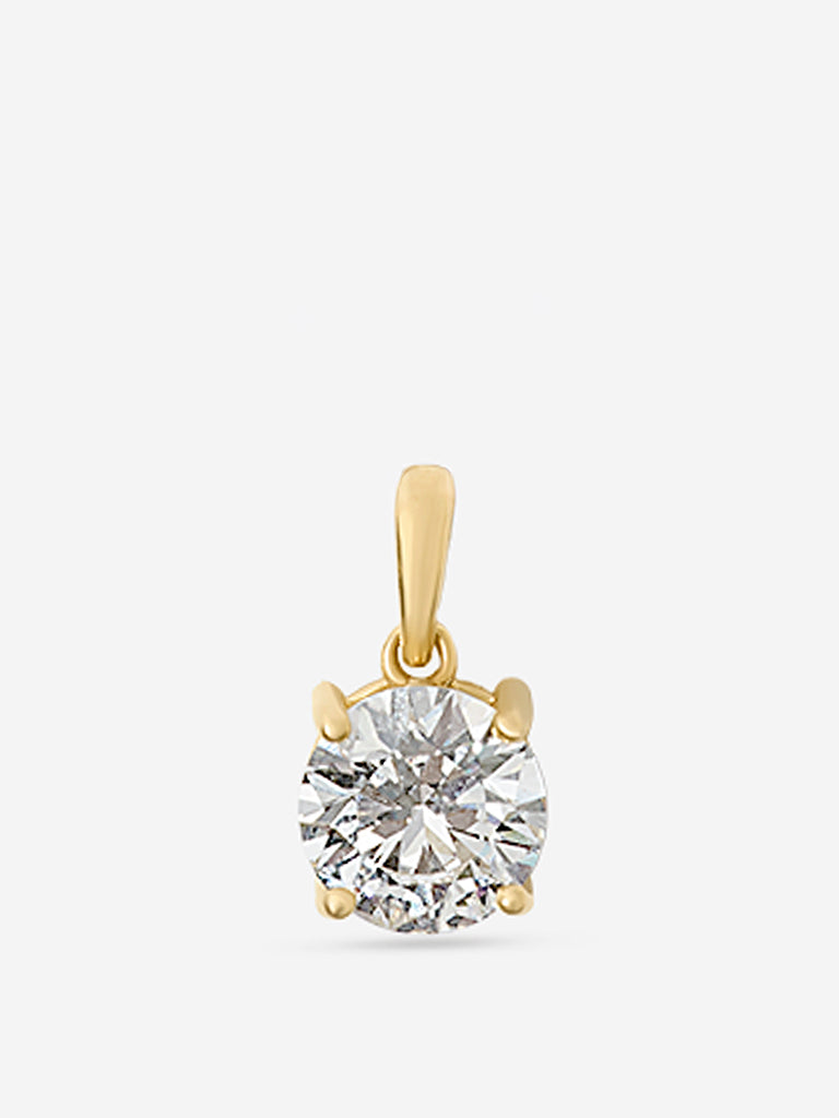Classic Comet Solitaire Lab Diamond Pendant