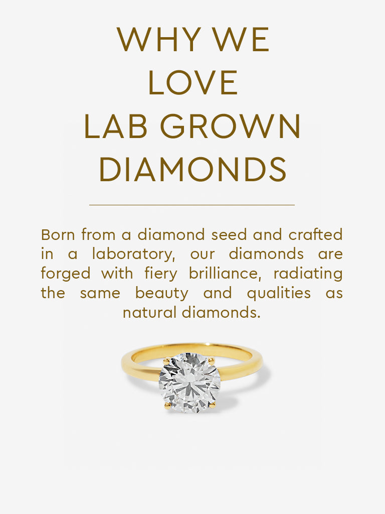 Classic Comet Solitaire Lab Diamond Ring