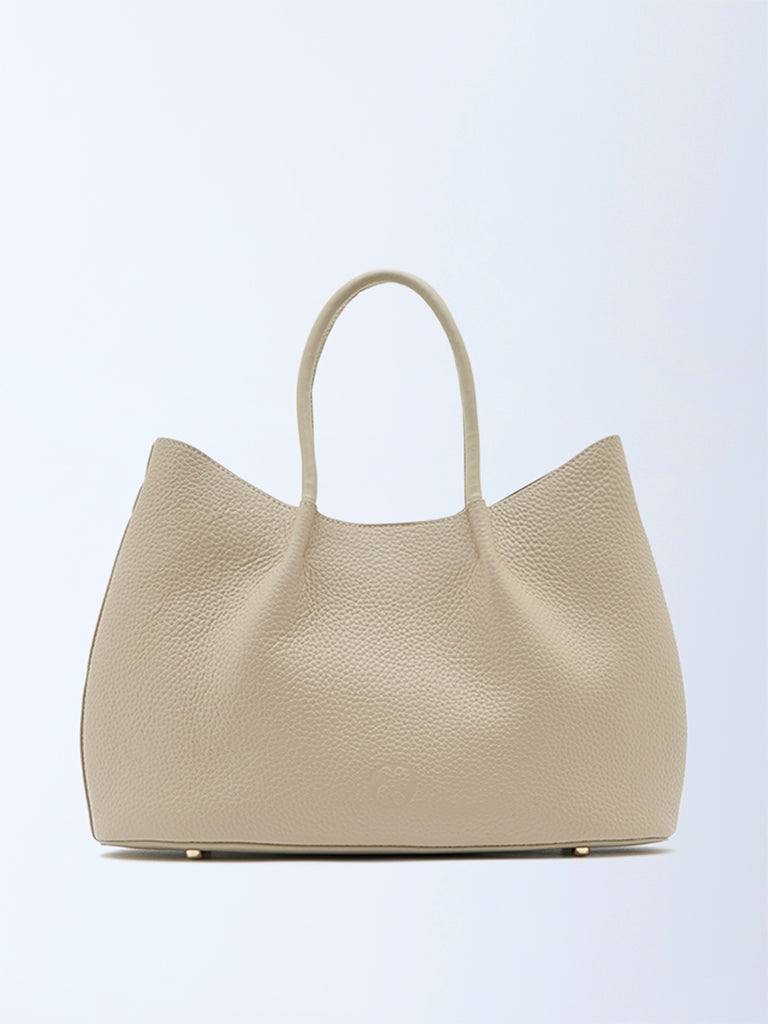Belle Grain Leather Mini Tote