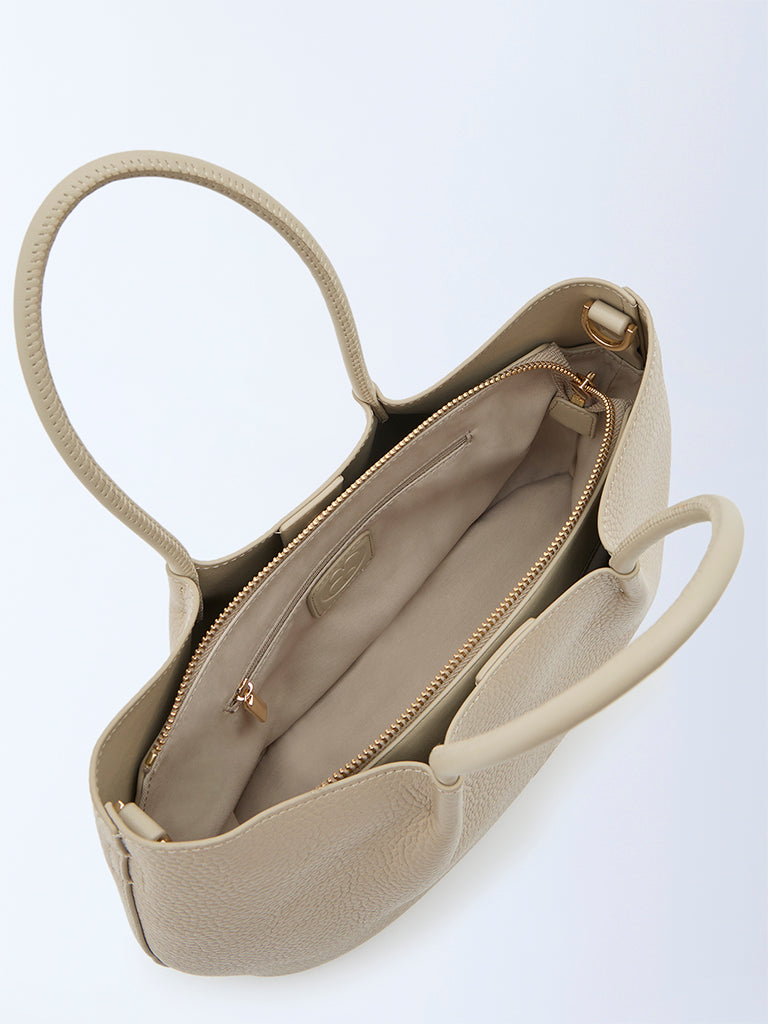 Belle Grain Leather Mini Tote