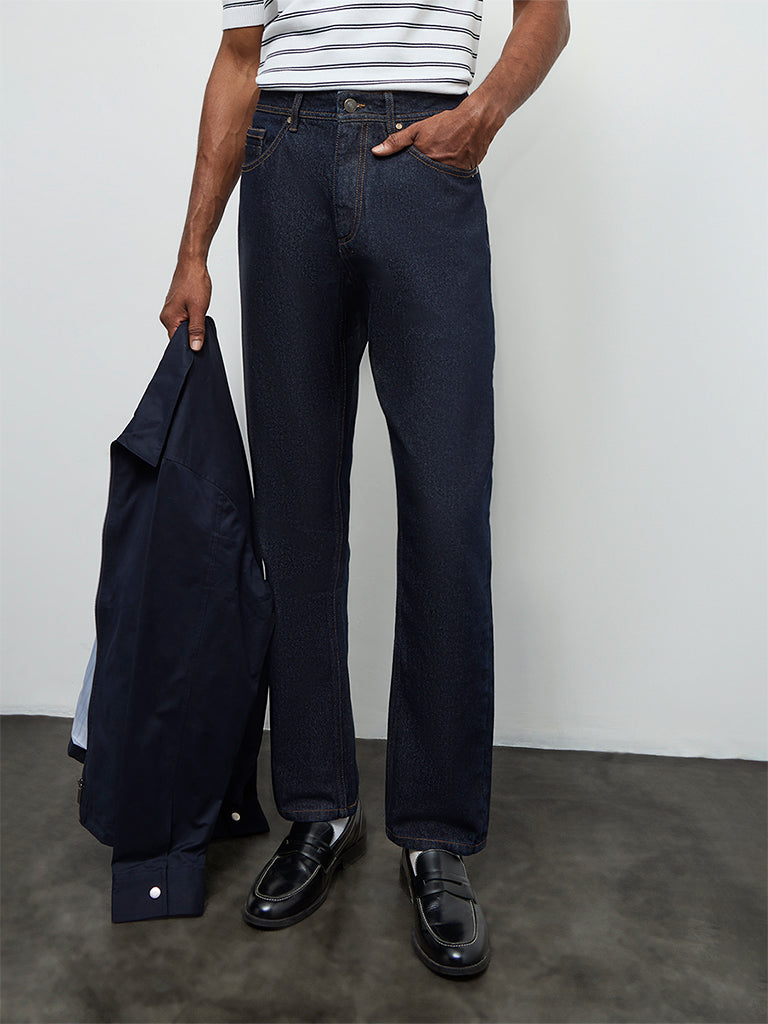 Ascot Indigo Relaxed-Fit Mid-Rise Jeans