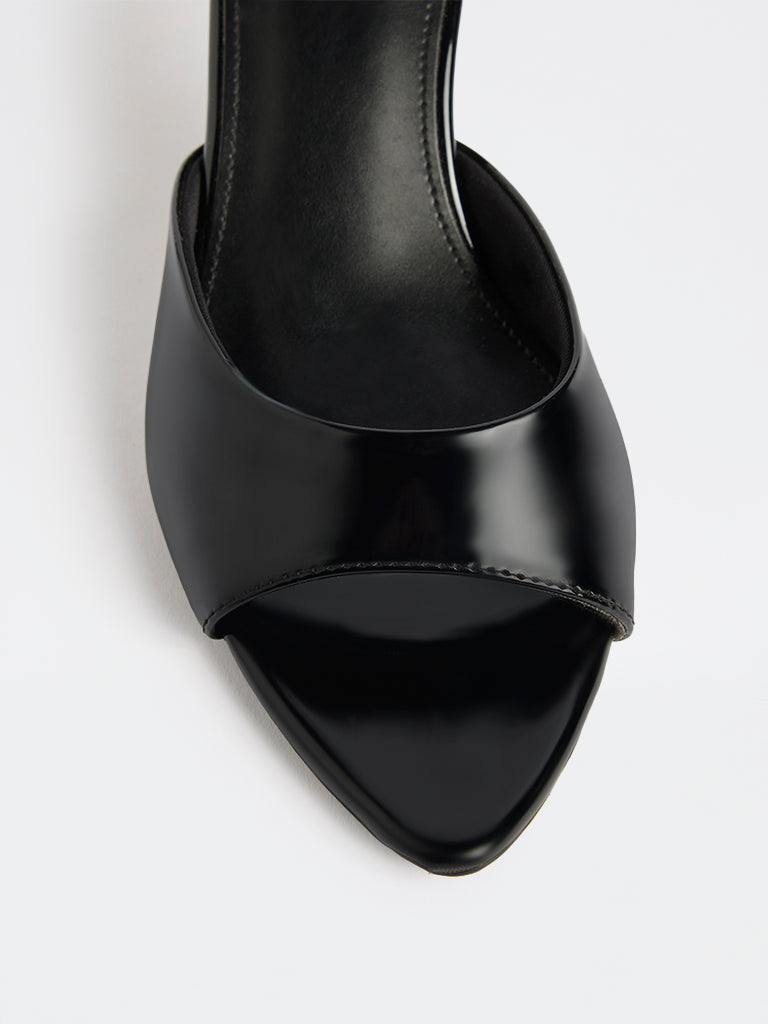 LUNA BLU Black Heel Sandals