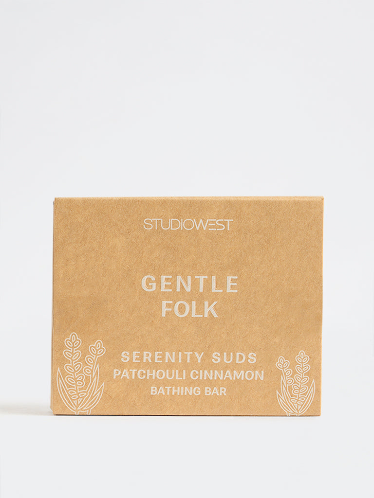 Studiowest Gentle Folk Serenity Studs Patchouli Cinnamon Bathing Bar -75 gm