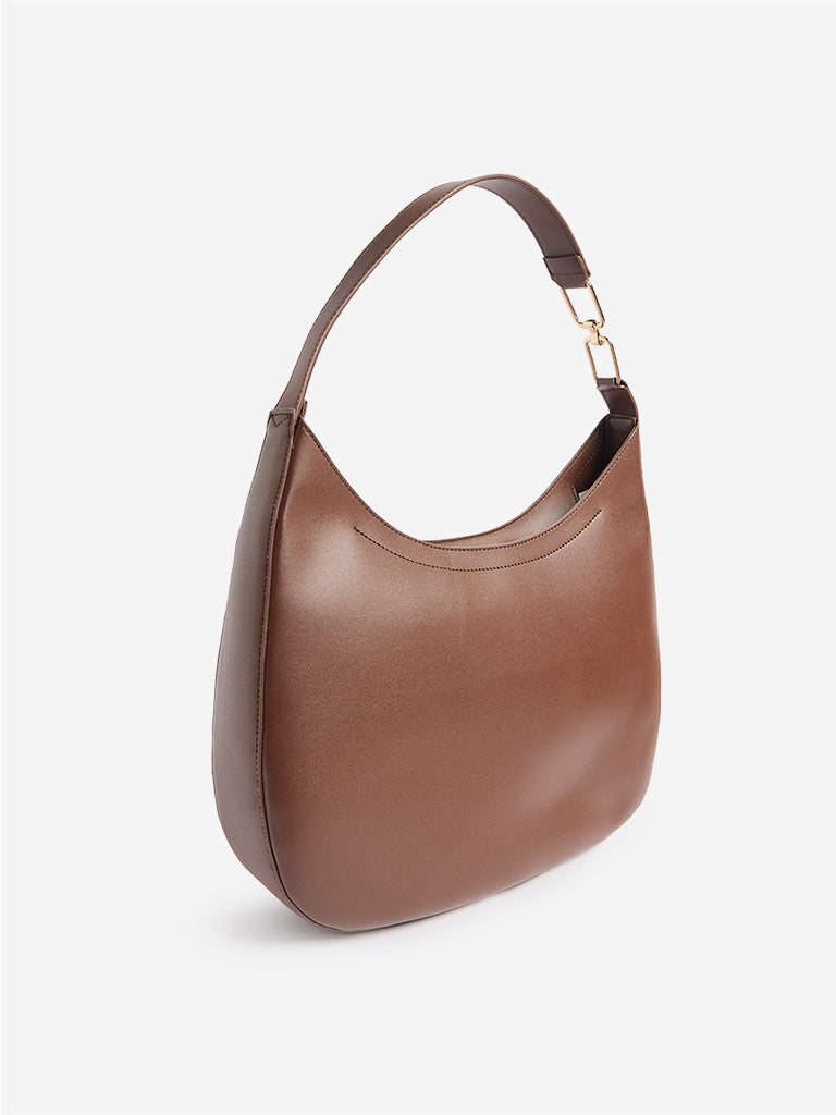 Westside Brown Hobo Shoulder Bag