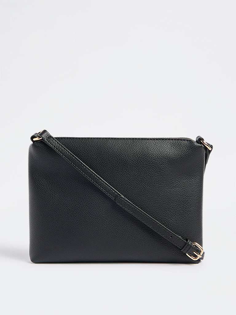 Westside Black Pouch with Sling Handle