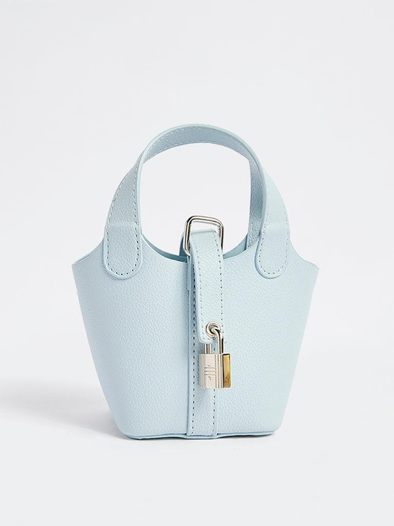 Westside Light Blue Nano Bucket Bag