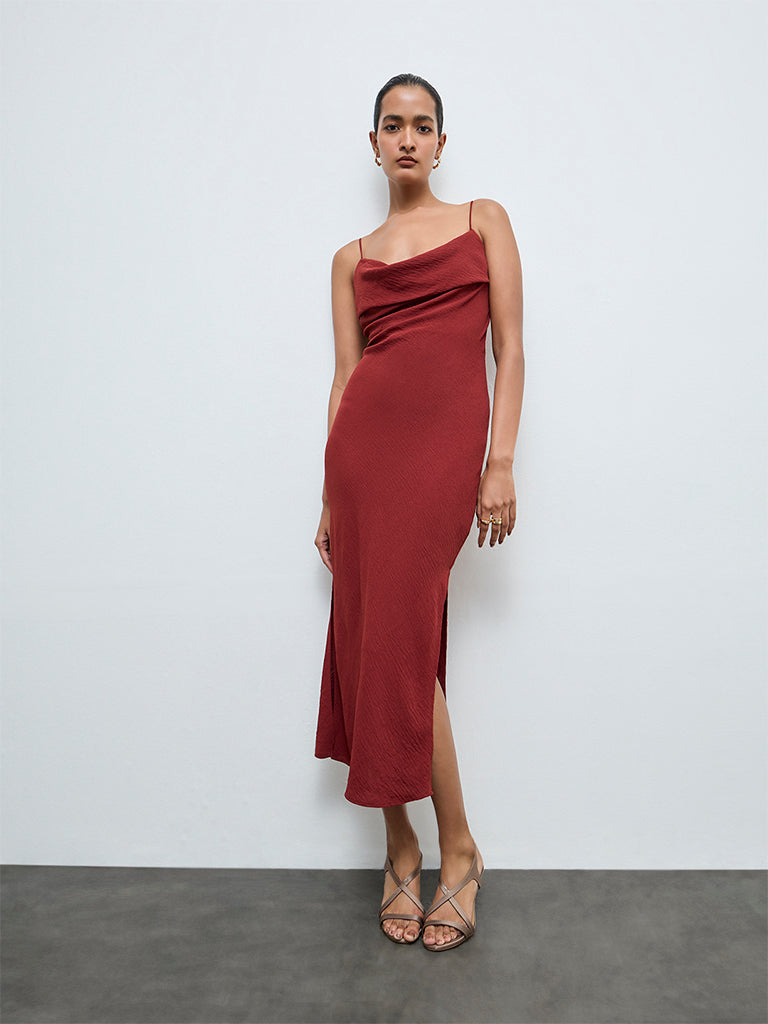 Wardrobe Red Straight Dress