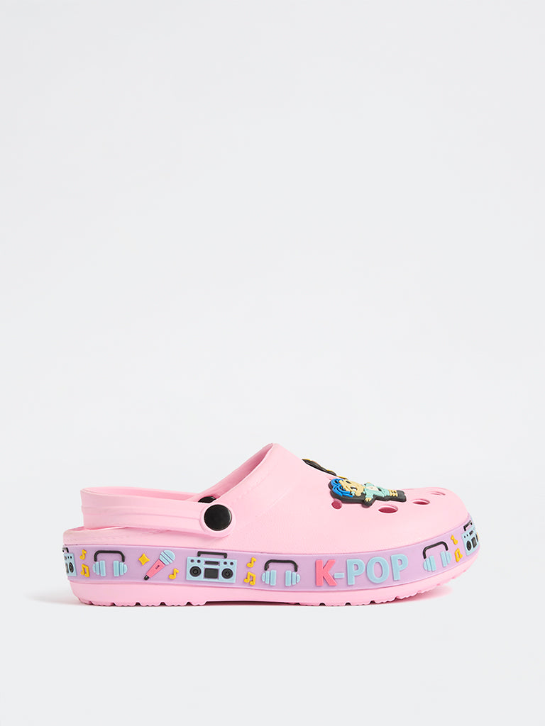 Yellow Pink K-Pop Inspired Clogs
