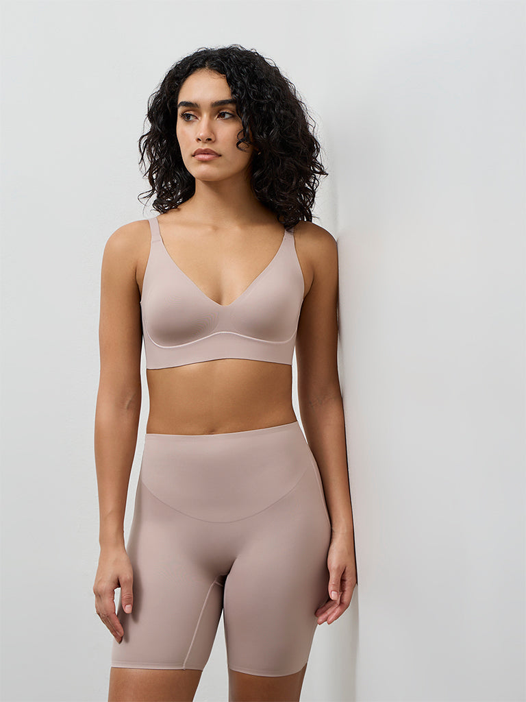 Wunderlove Dusty Beige High-Rise Fygure Shaping Longpant
