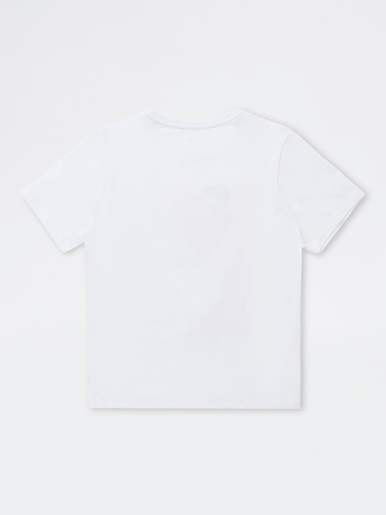 LOV White Printed T-Shirt