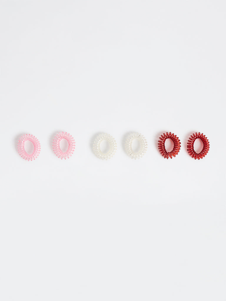 Studiowest Multicolour Hair Ties - Pack of 6