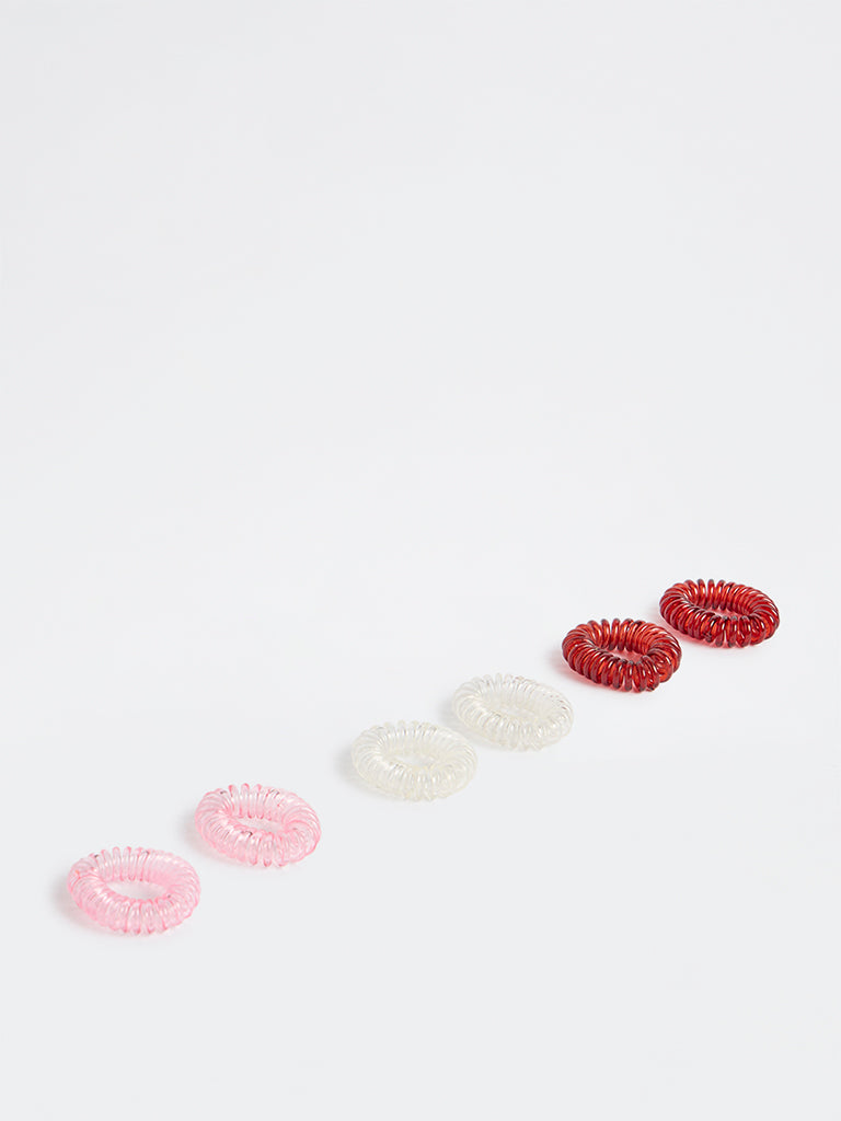 Studiowest Multicolour Hair Ties - Pack of 6