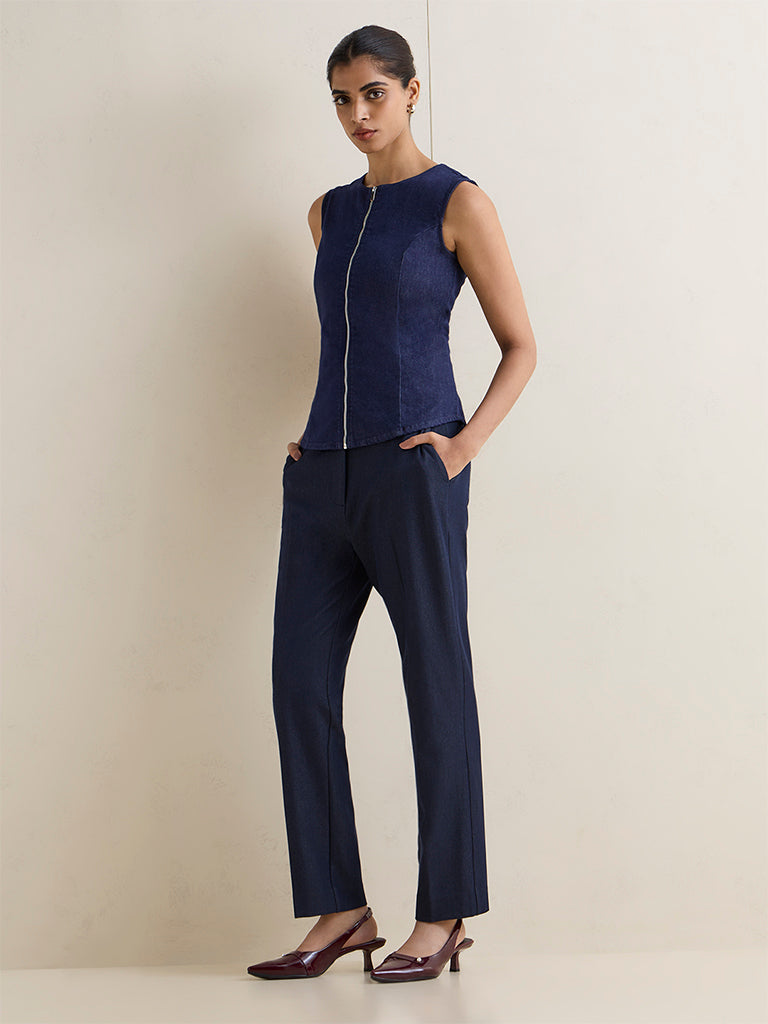 Wardrobe Indigo Denim Top