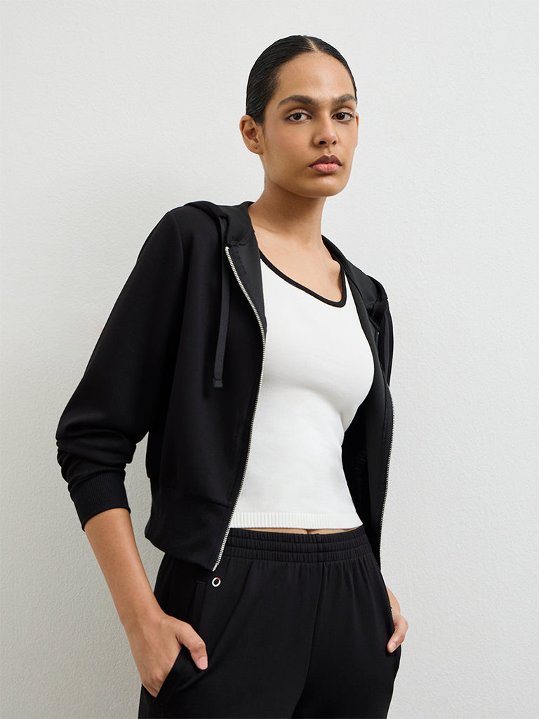 Nuoflexx Black Hooded Jacket