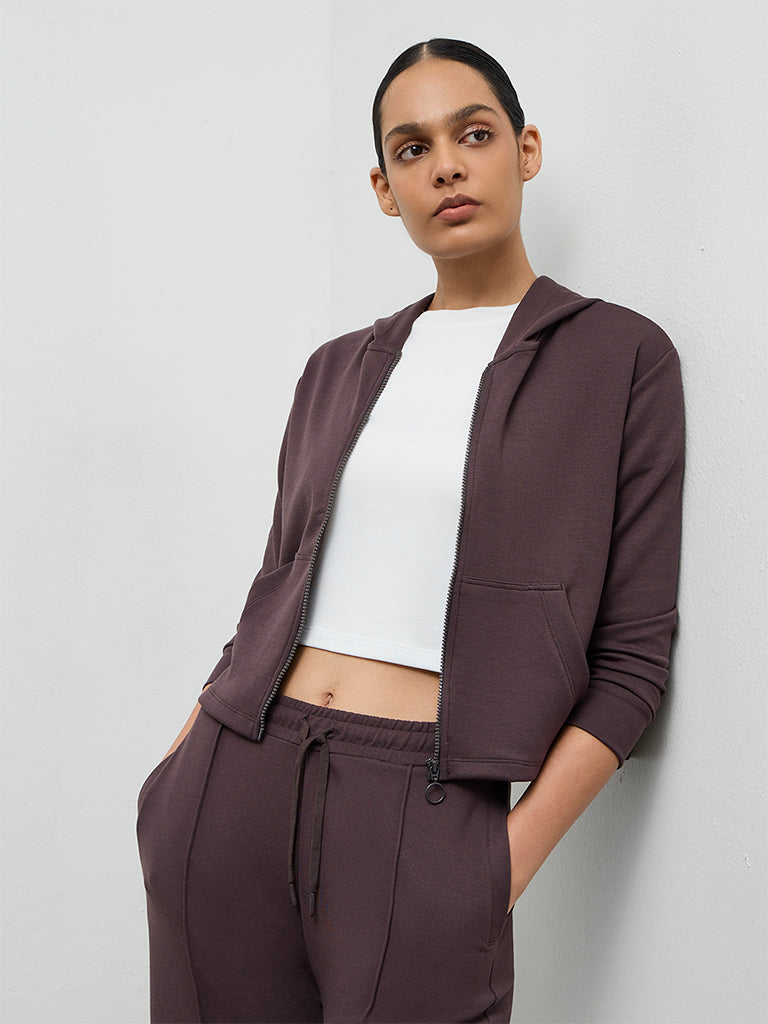 Nuoflexx Dark Brown Solid Jacket