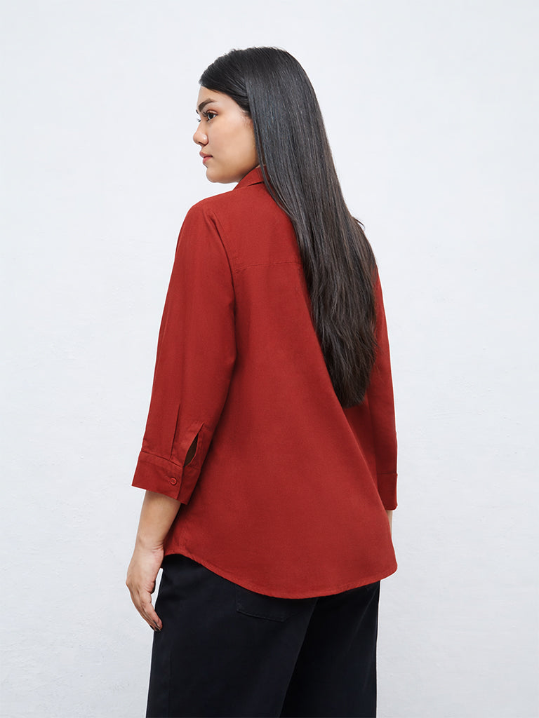 Gia Rust Solid Shirt