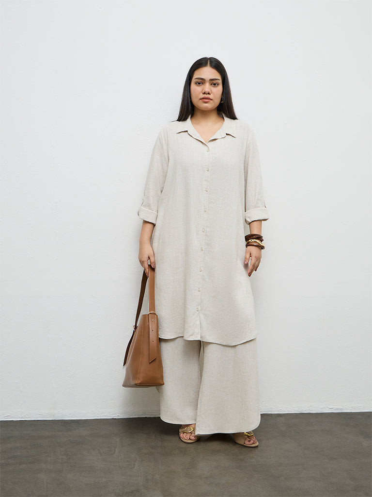Gia Beige A-Line Tunic