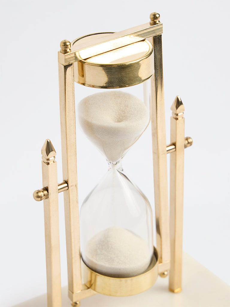 Westside Home Gold Hourglass Decorative Object