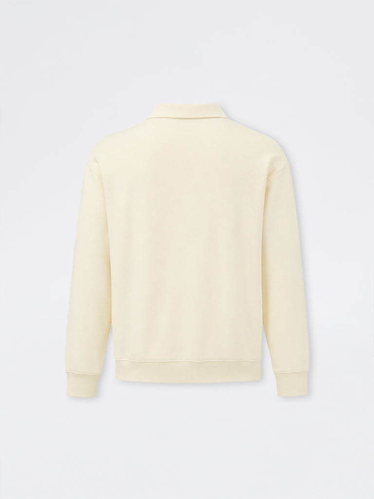 Nuon Cream Colour-Blocked Relaxed-Fit Sweatshirt