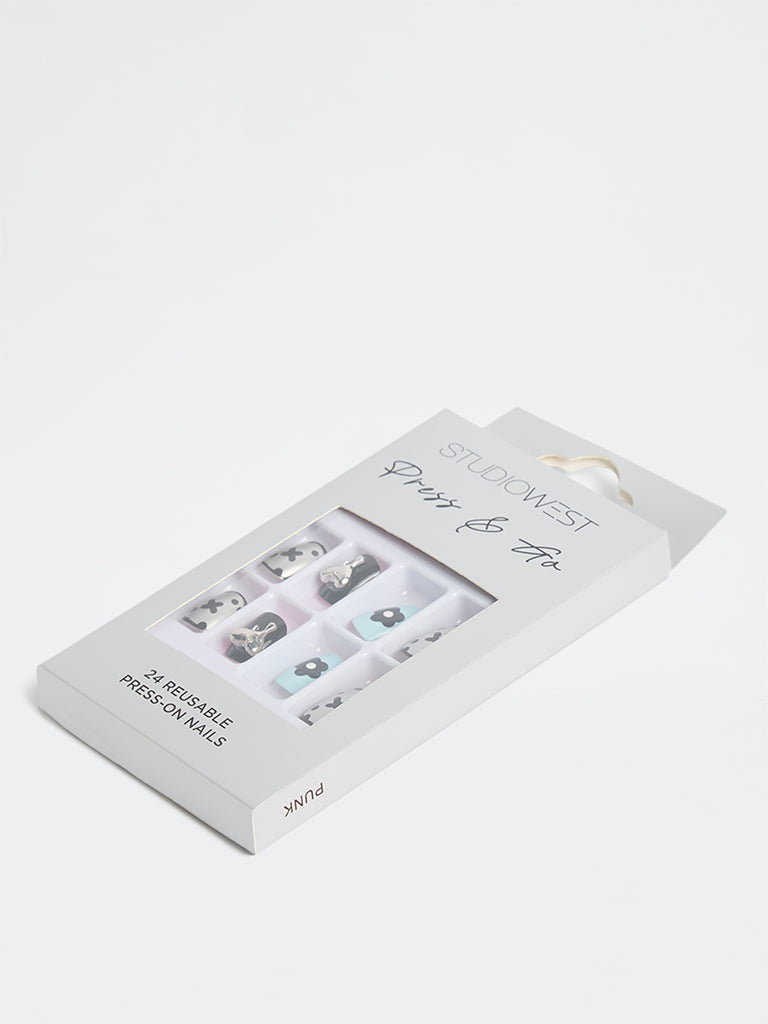Studiowest Multicolour Punk Press-On Nail Set
