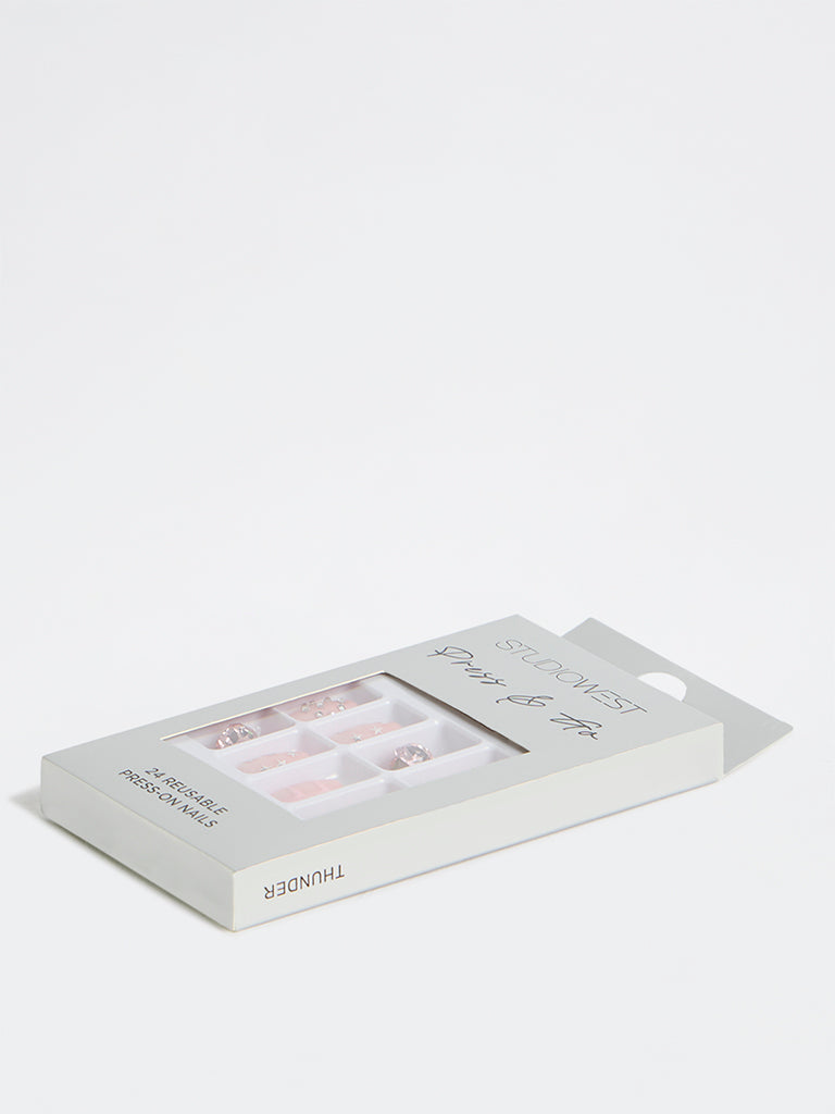 Studiowest Pink Thunder Press-On Nail Set