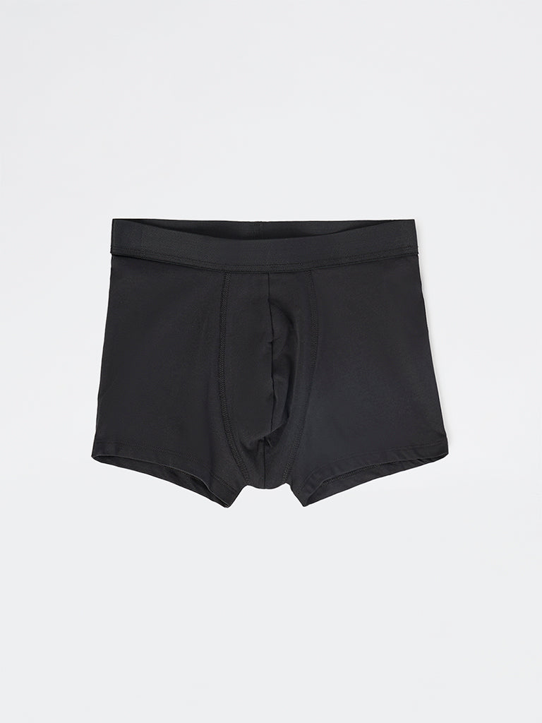 WES Lounge Teal Striped Cotton Trunks - Pack of 3
