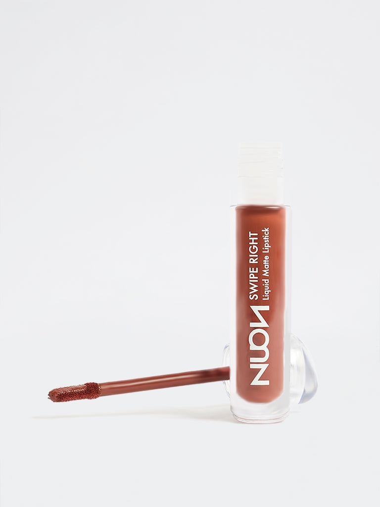 Nuon Swipe Right Cocoa Cloud BR-02 Liquid Matte Lipstick - 4.9 ml