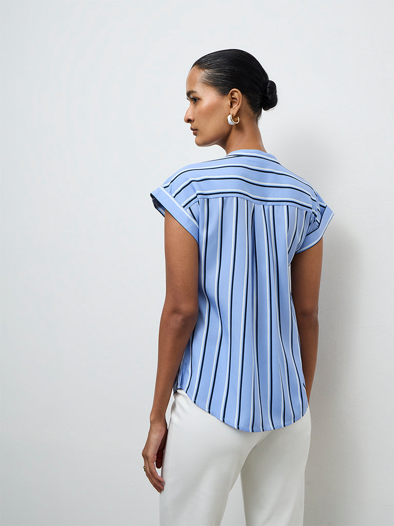 Wardrobe Blue Striped Blouse