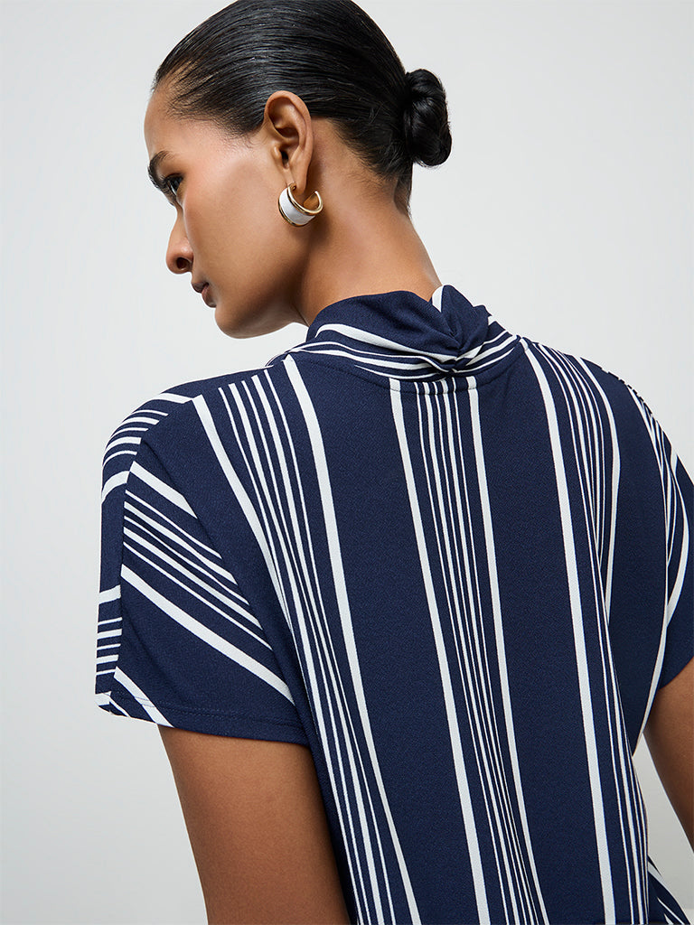 Wardrobe Navy Striped Blouse