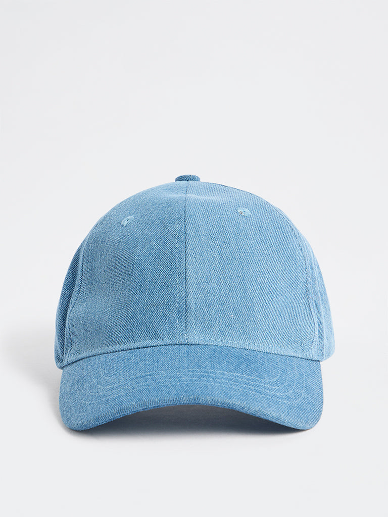 Wunderlove  Blue Denim Bucket Hat