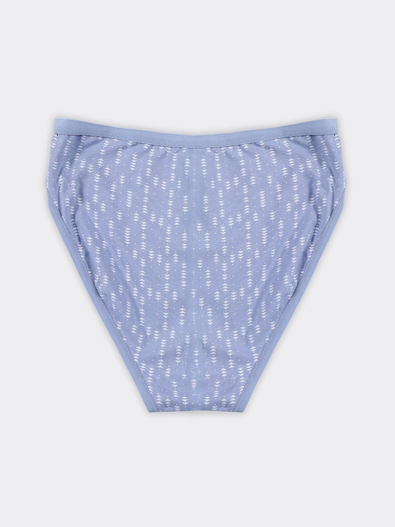 Wunderlove 3-Pack Printed Hi-Leg Cotton-Blend Briefs