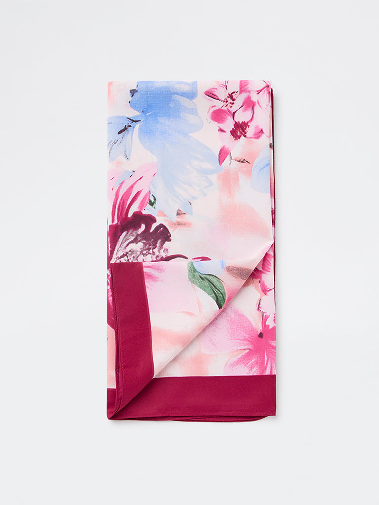 Westside Accessories Multicolour Floral Print Scarf