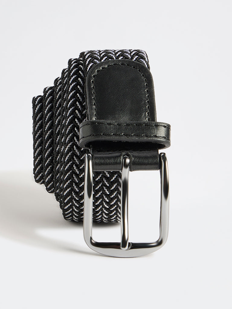 WES Formals Black Braided Belt