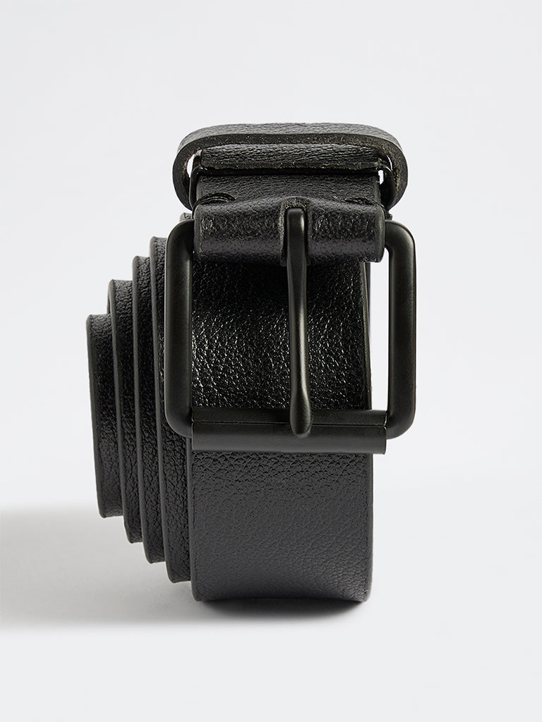 Westside Accessories Black Square Buckle Belt