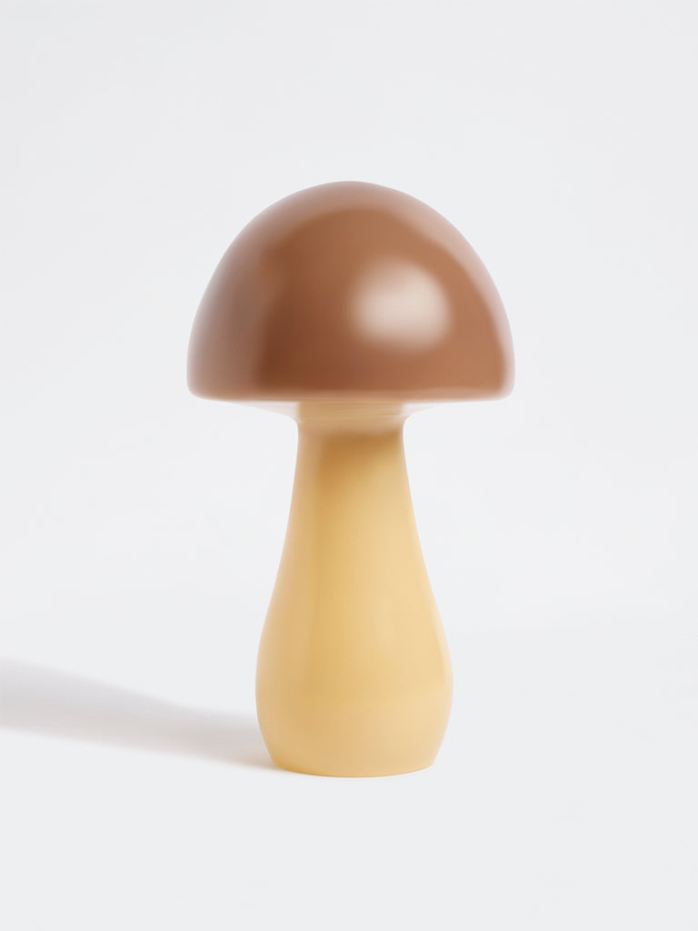 Westside Home Brown Glass Mushroom Decorative Object